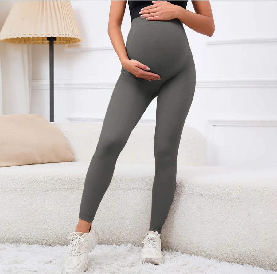 

Women Maternity Leggings Over The Belly Pregnancy Activewear Workout Yoga Tight Pants High Waist Trousers Young Pregnant Clothes
