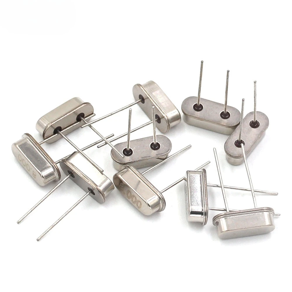 20PCS 4Mhz 6Mhz 8Mhz 12Mhz 16Mhz 20Mhz 24Mhz 25Mhz 26Mhz 32Mhz 40Mhz Quartz Crystal Resonator Passive Oscillator HC 49S