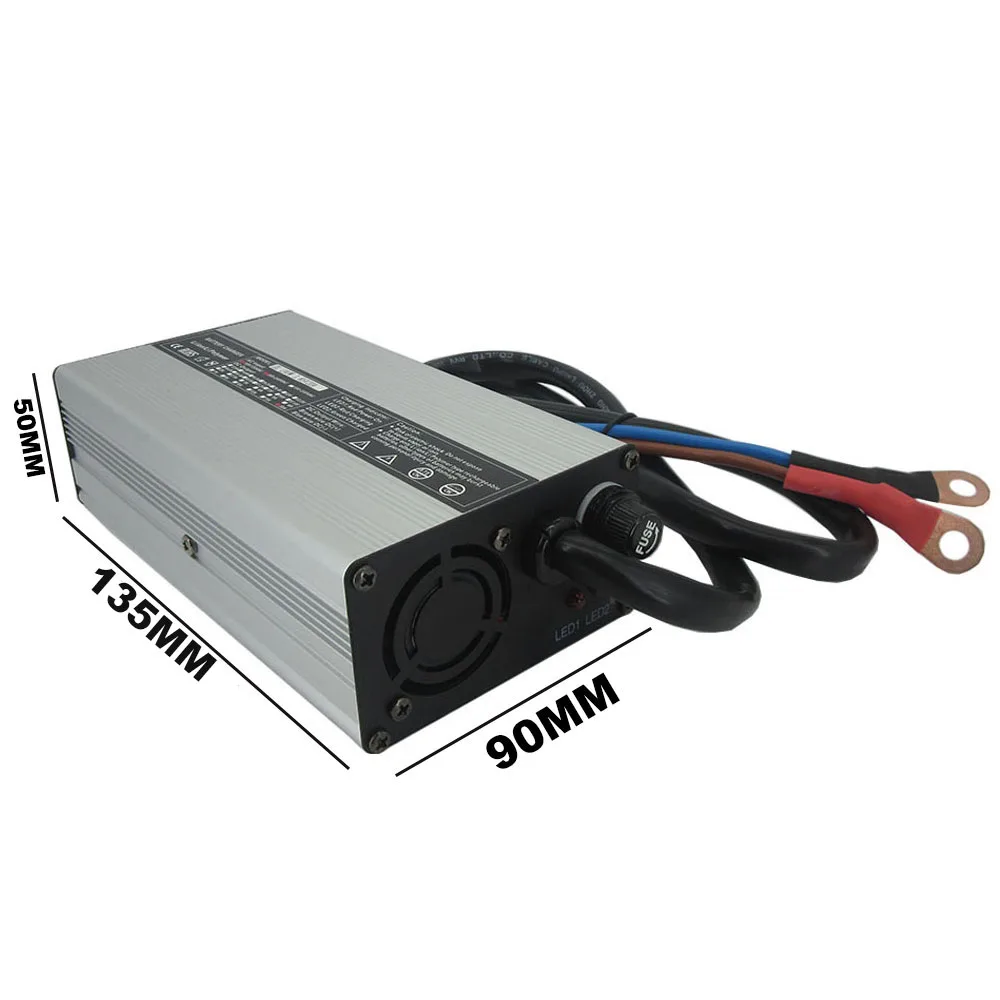 Carregador de bateria lifepo4 54.75v 5a 48v 15s 4a 10a ferro fosfato lfp armazenamento de energia carregador rápido xt60 xt90 conector