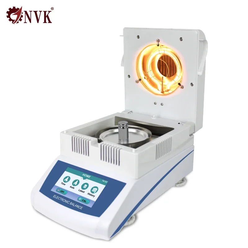 NVK Granule Powder Feed Starch Flour Food Bread Grain Infrared Lab Halogen Animal Fish Moisture Meter Tester Analyzer