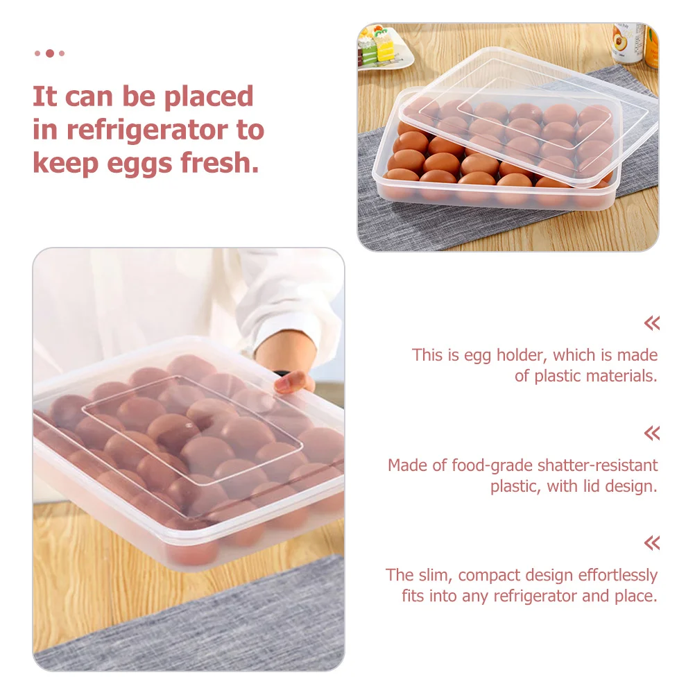 

Egg Carton Freezer Container Refrigerator Organizer Case Holder Fridge Storage Cases