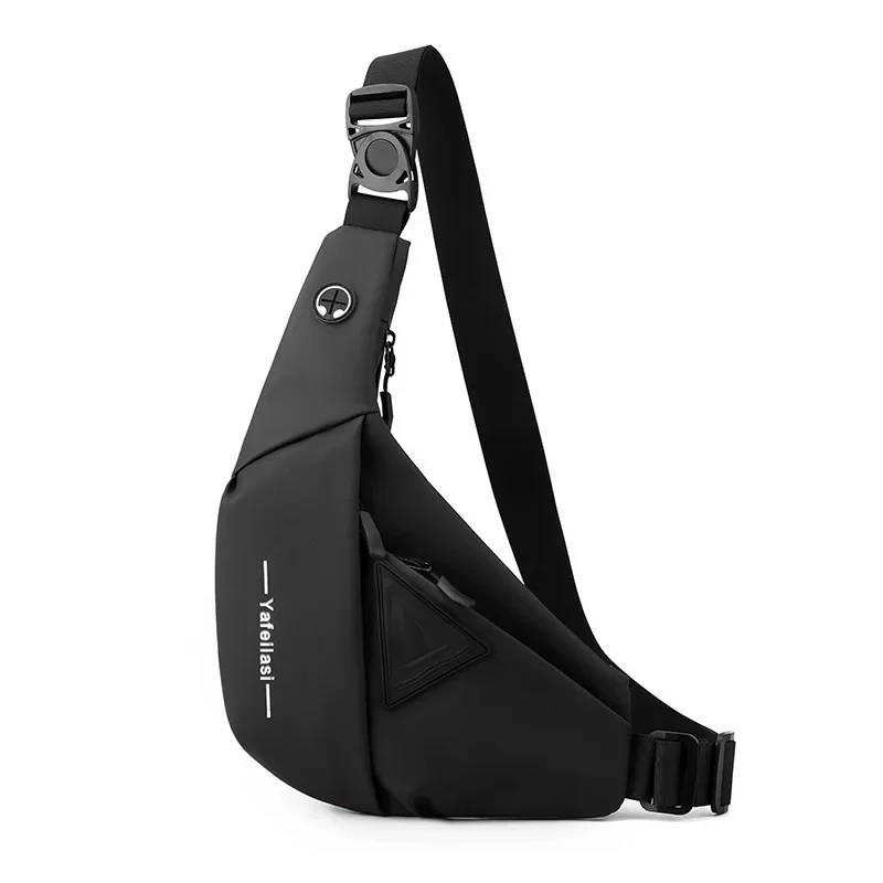 Men\'s Chest Bag Light Personal Pocket Bag Messanger Bag Leather Film Anti-splashing Travel Crossbody Bag Chest Bag for Men