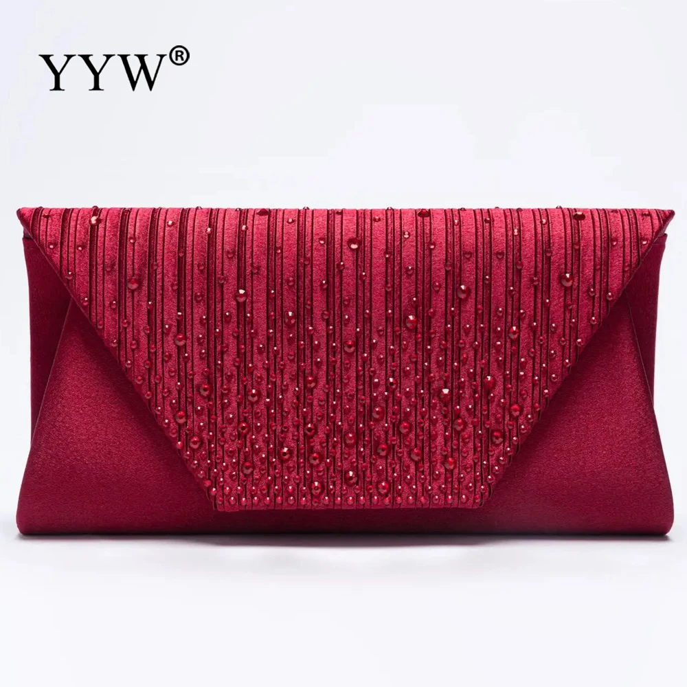 

Luxury Silver Evening Clutch Purse Women 2023 New Fashion Designer Trend Rhinestone Shoulder Crossbody Small Envelope Purse