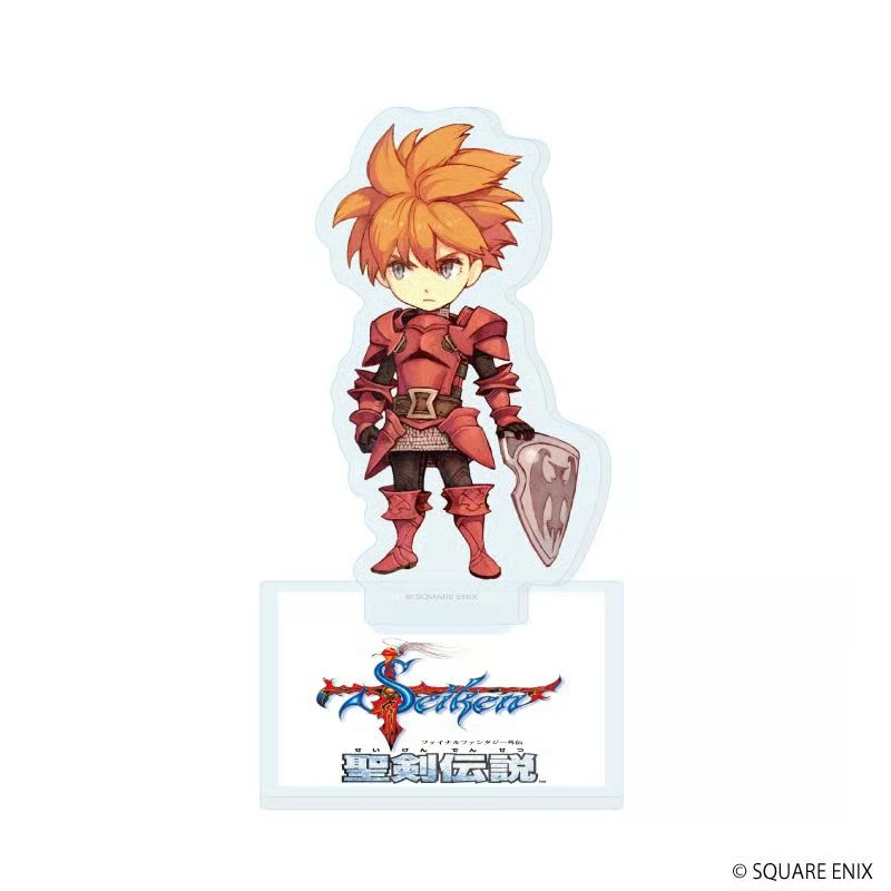 Game Final Fantasy Adventure Mystic Quest Q-Style Acrylic Stand Figure Model Plate Keychains Desk Decorations
