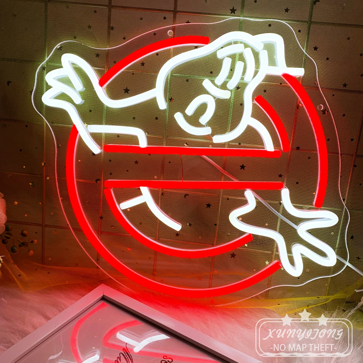 Red circular Led neon sign lights Wall Decoration Restaurant Club Kitchen Sign Led Luminous Signs Gift Decor Neon lamp