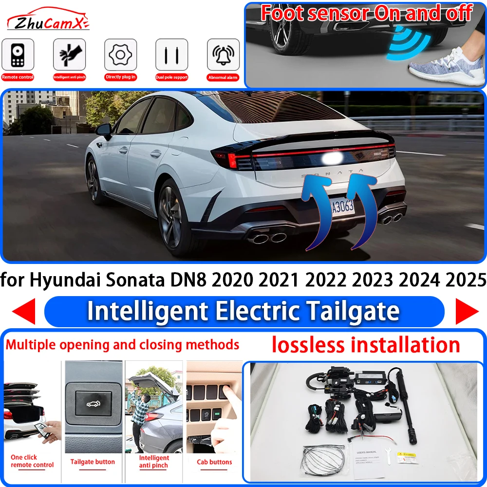 ZhuCamX for Hyundai Sonata DN8 2020 2021 2022 2023 2024 2025 Power Liftgate Trunk Electric Suction Tailgate Tail Gate Lift Strut