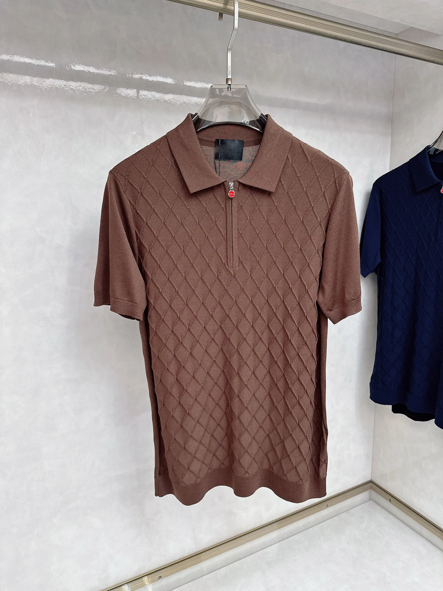 

13 SIJITONGDAT-Shirt Cotton Men 2025 New Casual Breathable Straight Embroidery Short Sleeve Thin Quality Big Size M-3XL