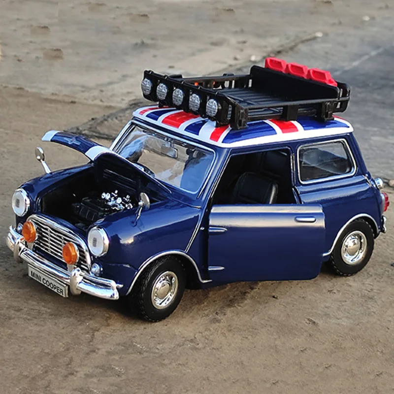 

1:18 Diecast MINI COOPER Alloy Car Model Metal Classic Mini Car Vehicles Model High Simulation Toy Gift Collection