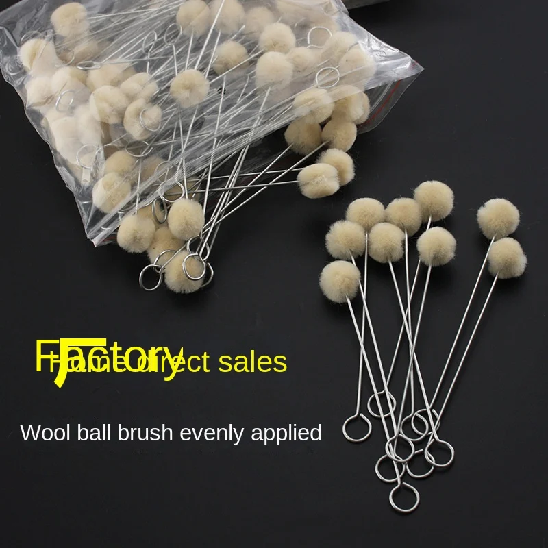 Glue Ball Brush, Wool Ball, Dyeing, Oil Rubbing, Handmade DIY Leather, Wool Brush