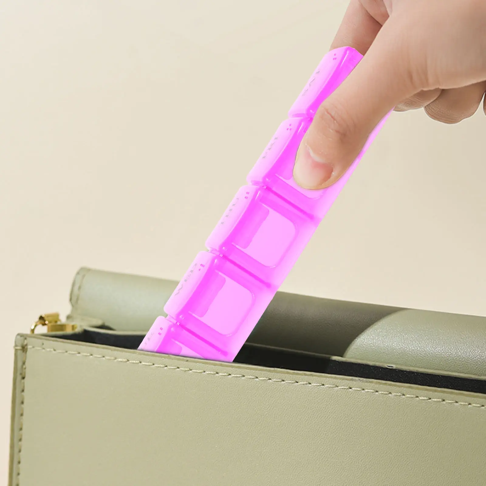 Box 7 Days Portable Travel Medicine ganizer Compact Daily Use Durable Compartments Moisture Proof Easy Carry Small
