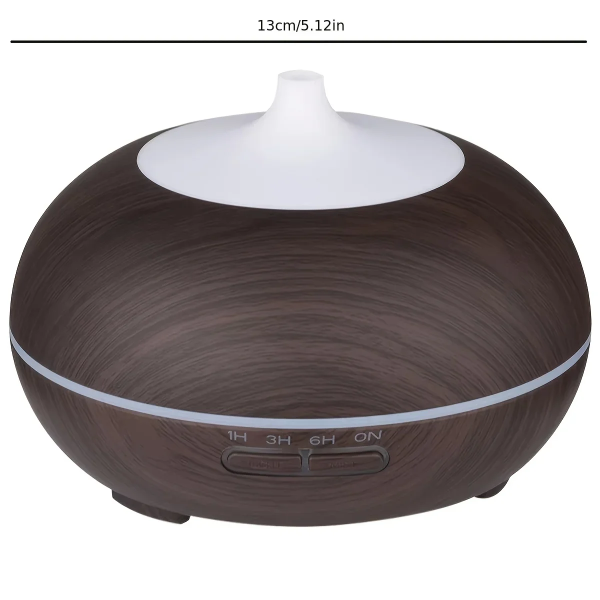 550ml Aroma Diffuser, Cool Mist Humidifier With Remote Control Wood Grain Aroma Diffuser With Timer For Large Room US Plug