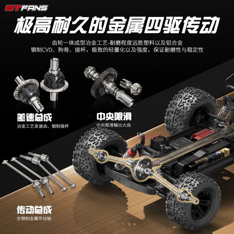 M606 1:12 Scale Monster Truck Off-Road Rc Car With Fly Fuzhou Controller Suitable For Ages 14 And Up Toy Model