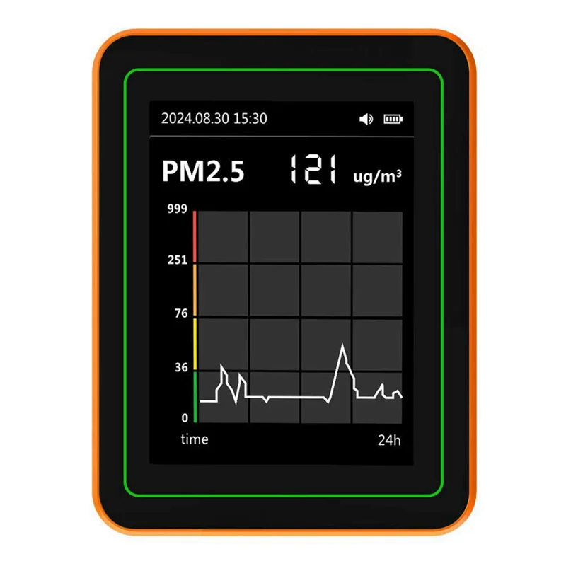A13E-12 في 1 مراقبة جودة الهواء PM2.5 PM10 عداد الجسيمات مع إنذار CO CO متر للمنزل والمكتب أو المدرسة
