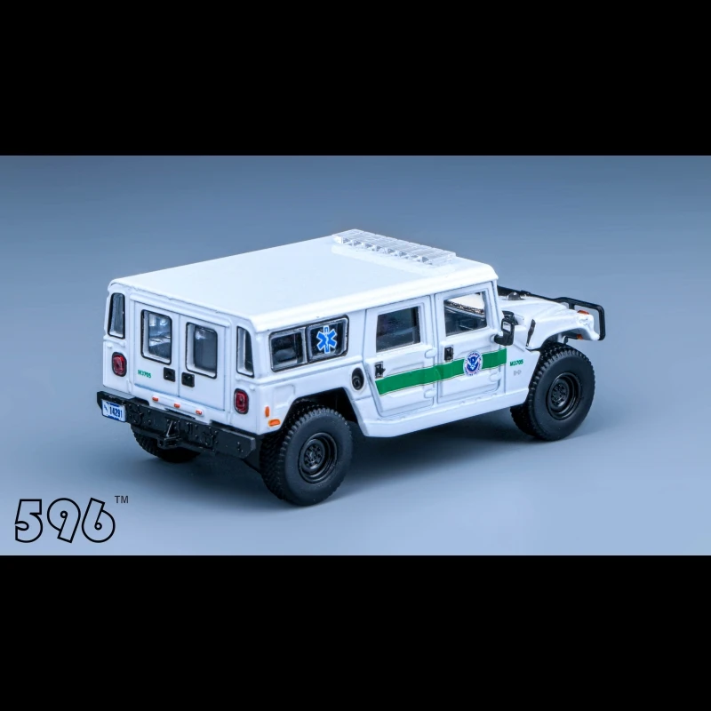 596 Model 1:64 Hummer H1 police car Diecast Model Car Kids Toys Gift