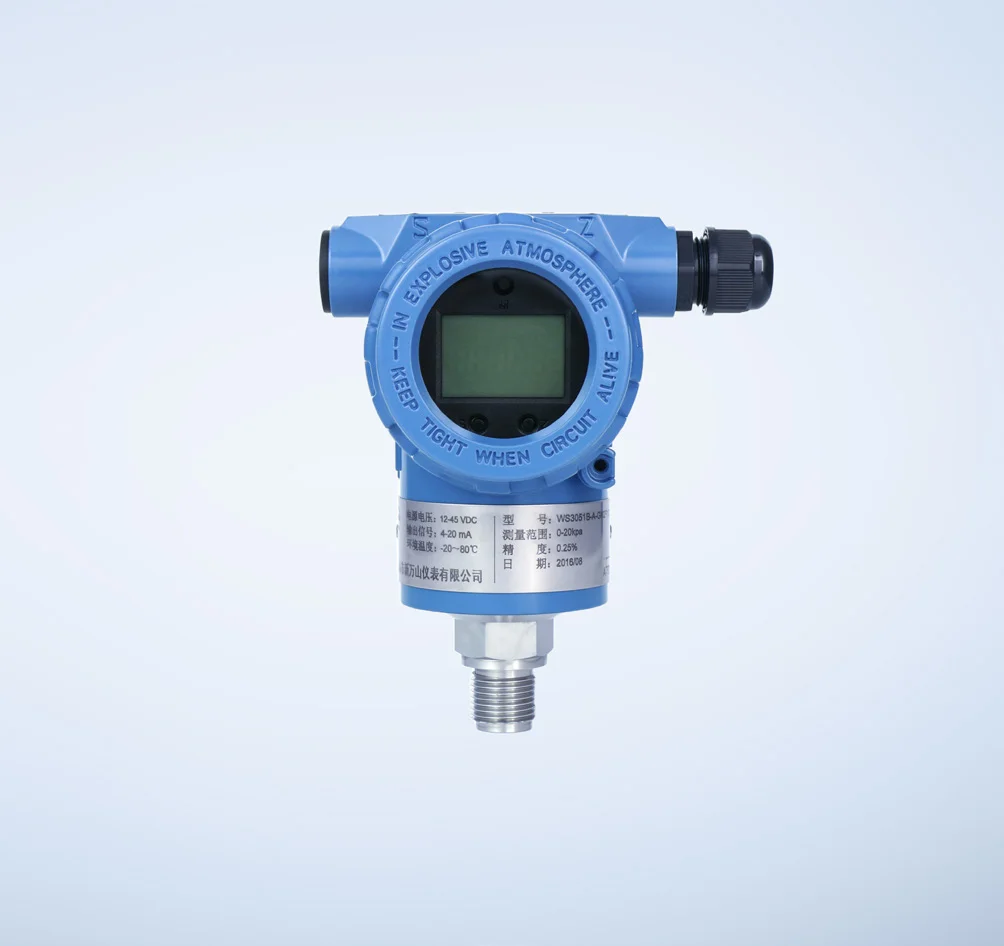 Capacitive differential pressure transmitter HART digital display explosion-proof industrial stable pressure sensor