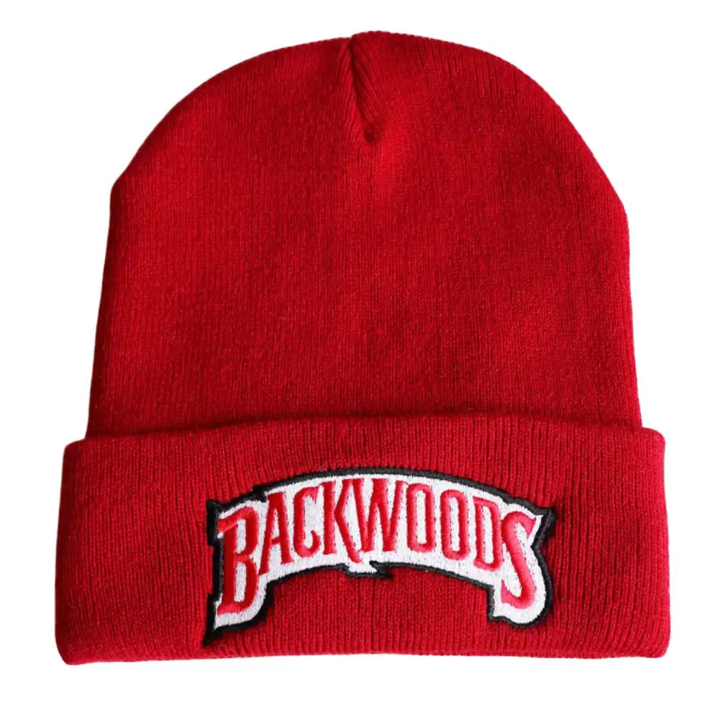 Hip-hop embroidered lettering Cap Men Women backwoods Knitted Wool Hat BACKWOODS embroidered knitted Caps with a hood Caps