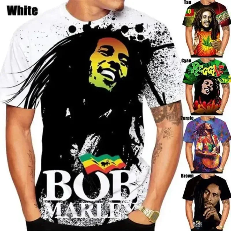 

Y2K Top Hot Sale Reggae Fashion 3D Printing T Shirt Men's/women's Hip Hop Casual Streetwear Short Sleeve Tees
