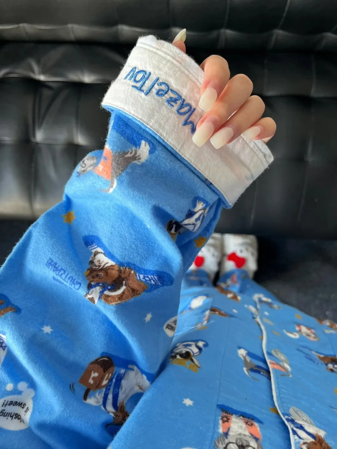 純綿フリースパジャマ長袖ホームウェアセット男性と女性用オールシーズン対応カップルお揃い寝間着