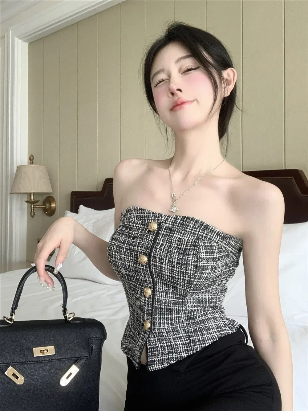 

Укороченные топы, модные сексуальные майки без рукавов с открытой спиной, темпераментные майки 2024, Ropa Mujer, корейская туника, майки, летний жилет, женская одежда