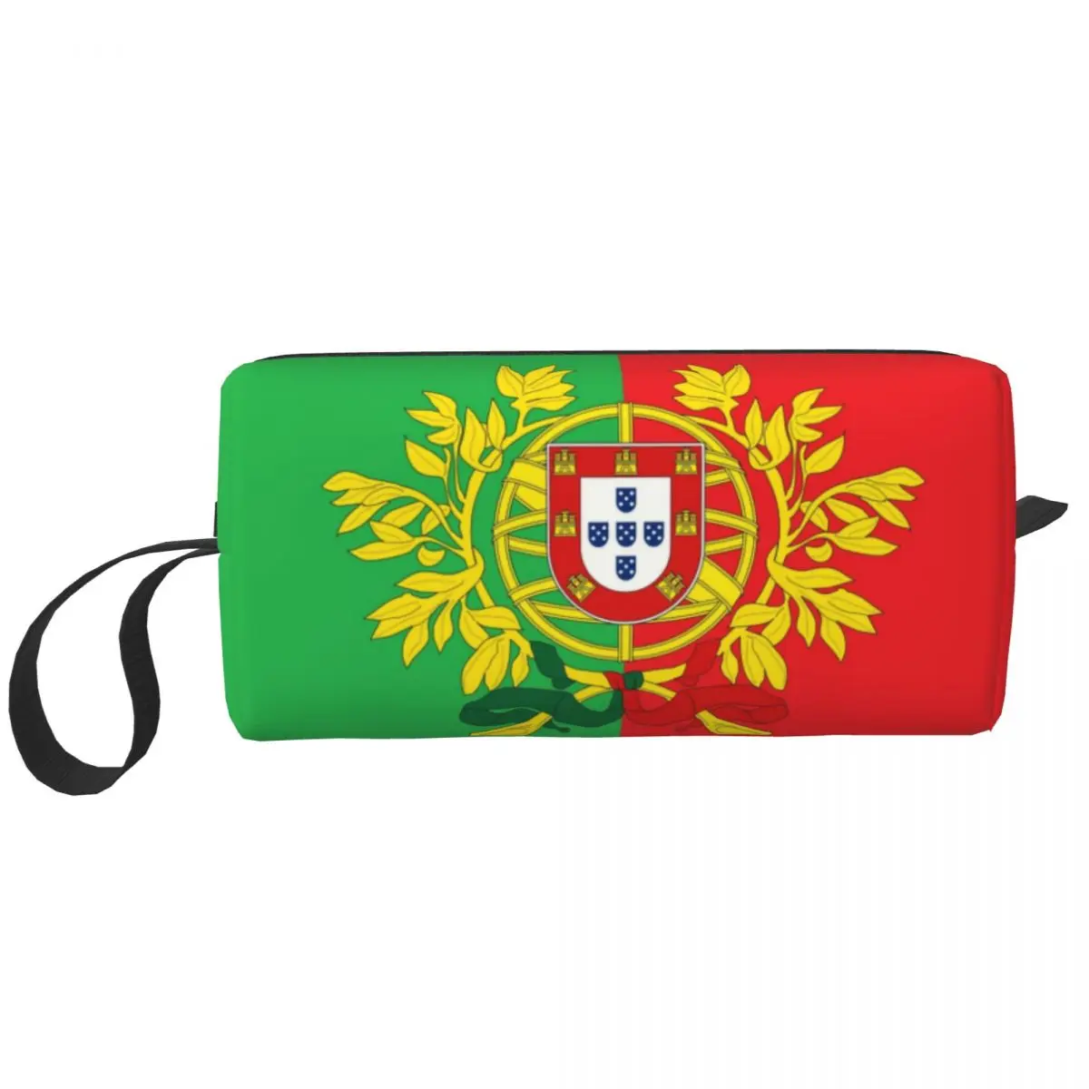 Bolsa de aseo de Arte de escudo de Portugal de viaje, Linda bandera portuguesa, organizador de maquillaje cosmético, almacenamiento de belleza, caja de Kit Dopp