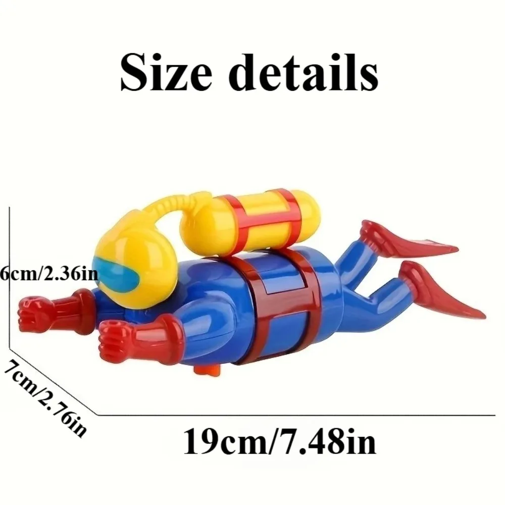 Wind-up mergulhador submarino banho brinquedo relógio natação & mergulho homem banheira brinquedo de água do bebê banheira piscina sapo figura haste presente