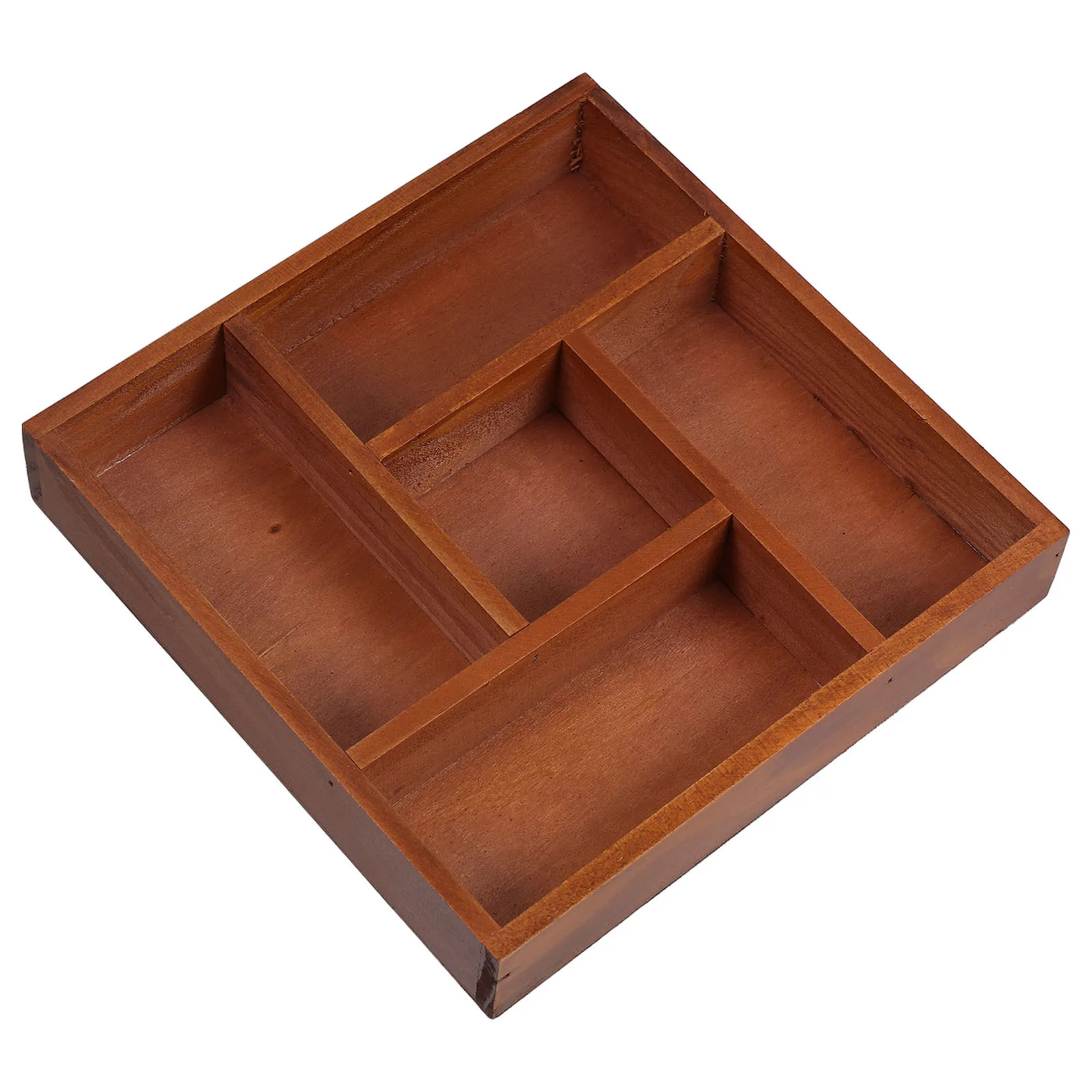 

Compact Wooden Desktop Organizer Vintage Style Drawer Tray for Small Items Office School Supplies Bathroom Organizer Wooden