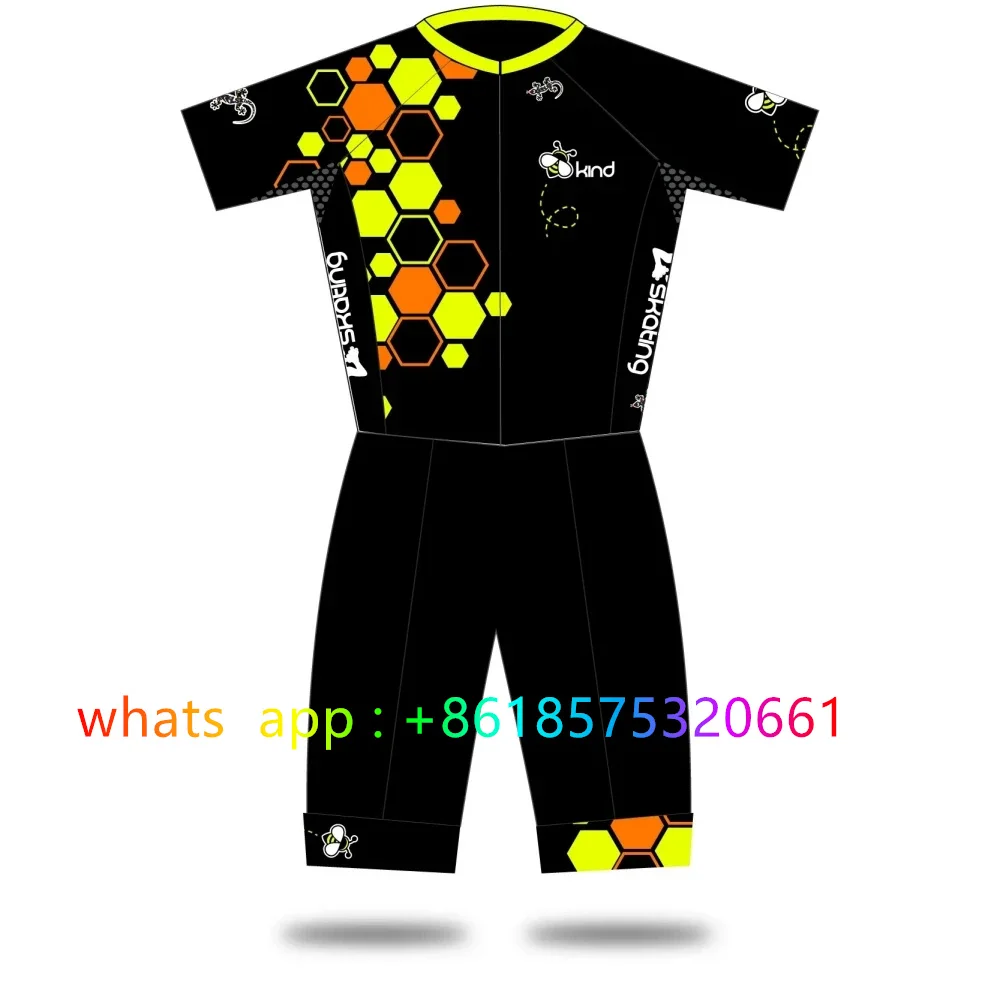 Junk 2025 Men Triathlon Running Skating Suit Inline Roller Skate Speed Skinsuit Ciclismo Racing speed Quick-drying Clothes