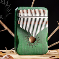 Hluru 21 Key Maple Kalimba 17 key Thumb Piano Portable Finger Piano for Beginner Mbira Gift for Kids Adults