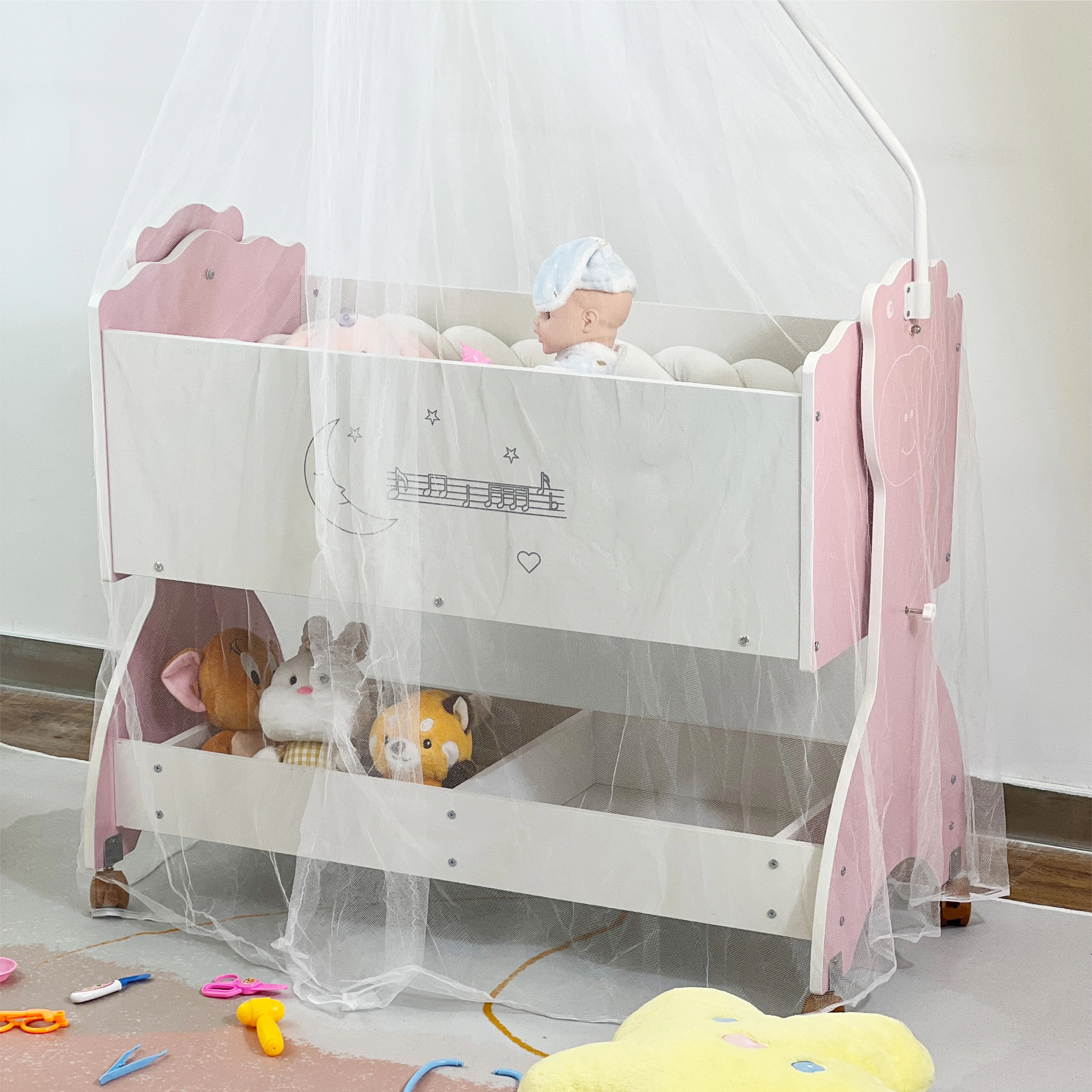 Mobile Luxury Hanging Rocking  - Bassinet Bedside Sleeper ulasan dan harga