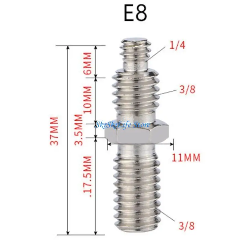 E65E Tripod Converter Screw Adapter for Monopod Camera 1/4