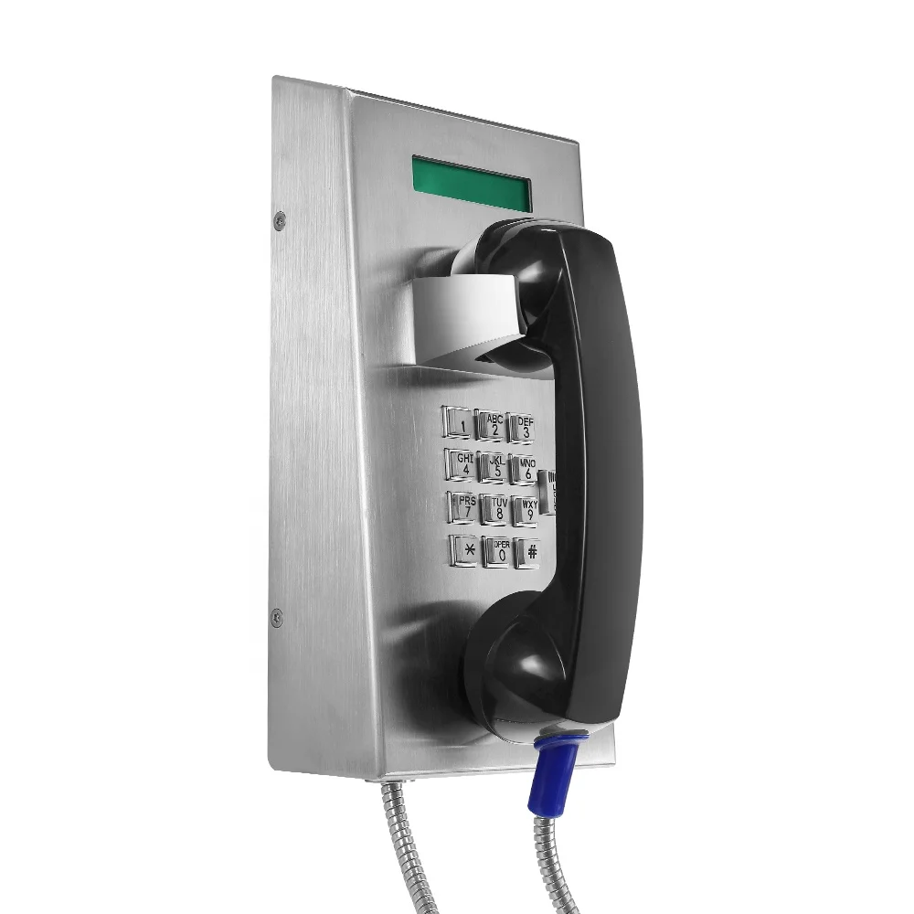 Resistant VoIP Prison Phone with Display and Rugged Cell Phone, Correctional Facility Voice IP Phone