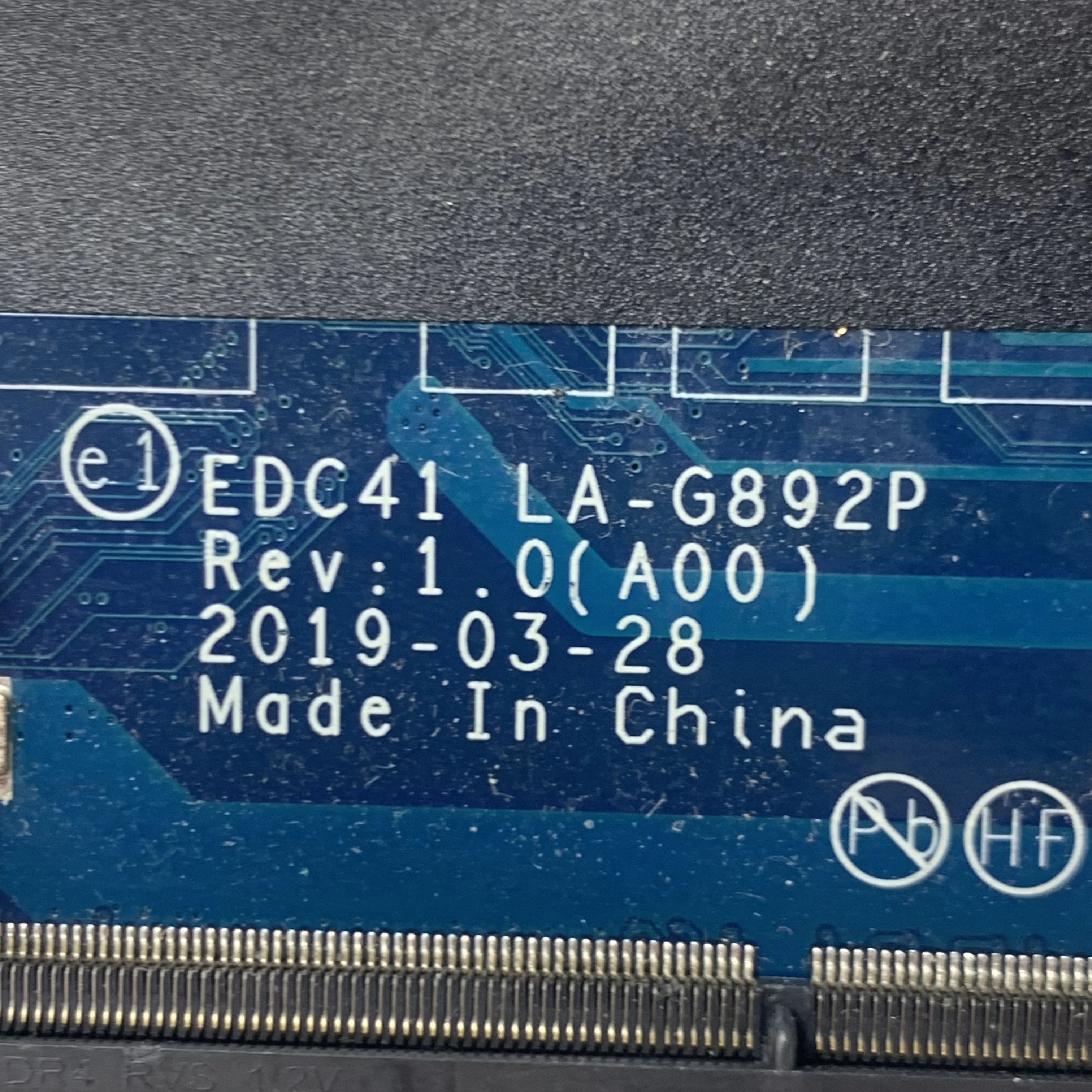 

06RVRC 6RVRC CN-06RVRC EDC41 LA-G892P Материнская плата для ноутбука DELL Latitude 5400, материнская плата с процессором SRF9W I7-8665U DDR4, 100% тестирование