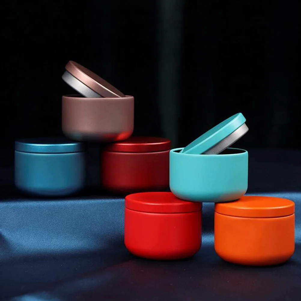 

12 Pcs Aluminum Tea Canisters Storage Containers Jars for Tea Coffee Sugar Home Supply Household Multi-function