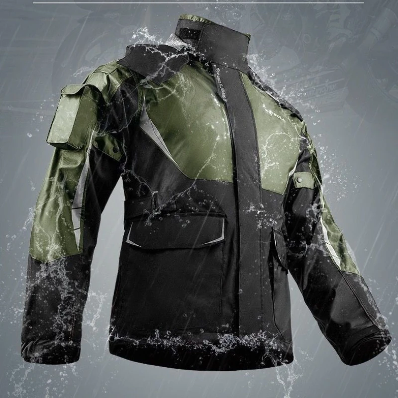 

Motorcycle Riding Raincoat Split Raincoat Rain Pants Motorcycle Travel Waterproof Set Outdoor Hiking Jacket Waterproof