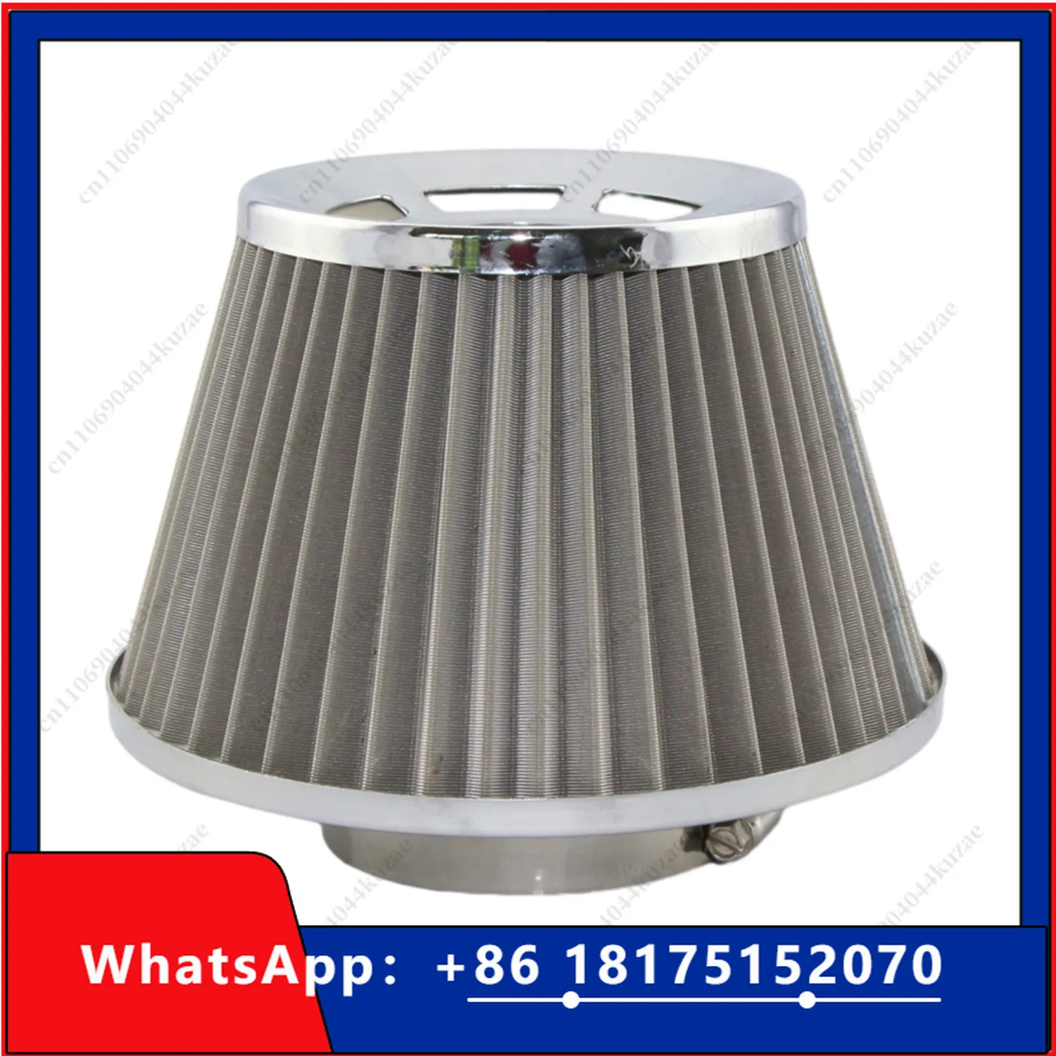 High Flow Auto Air Filter, Stainless Steel Mesh Engine Intake Modified Mushroom Head Filter
