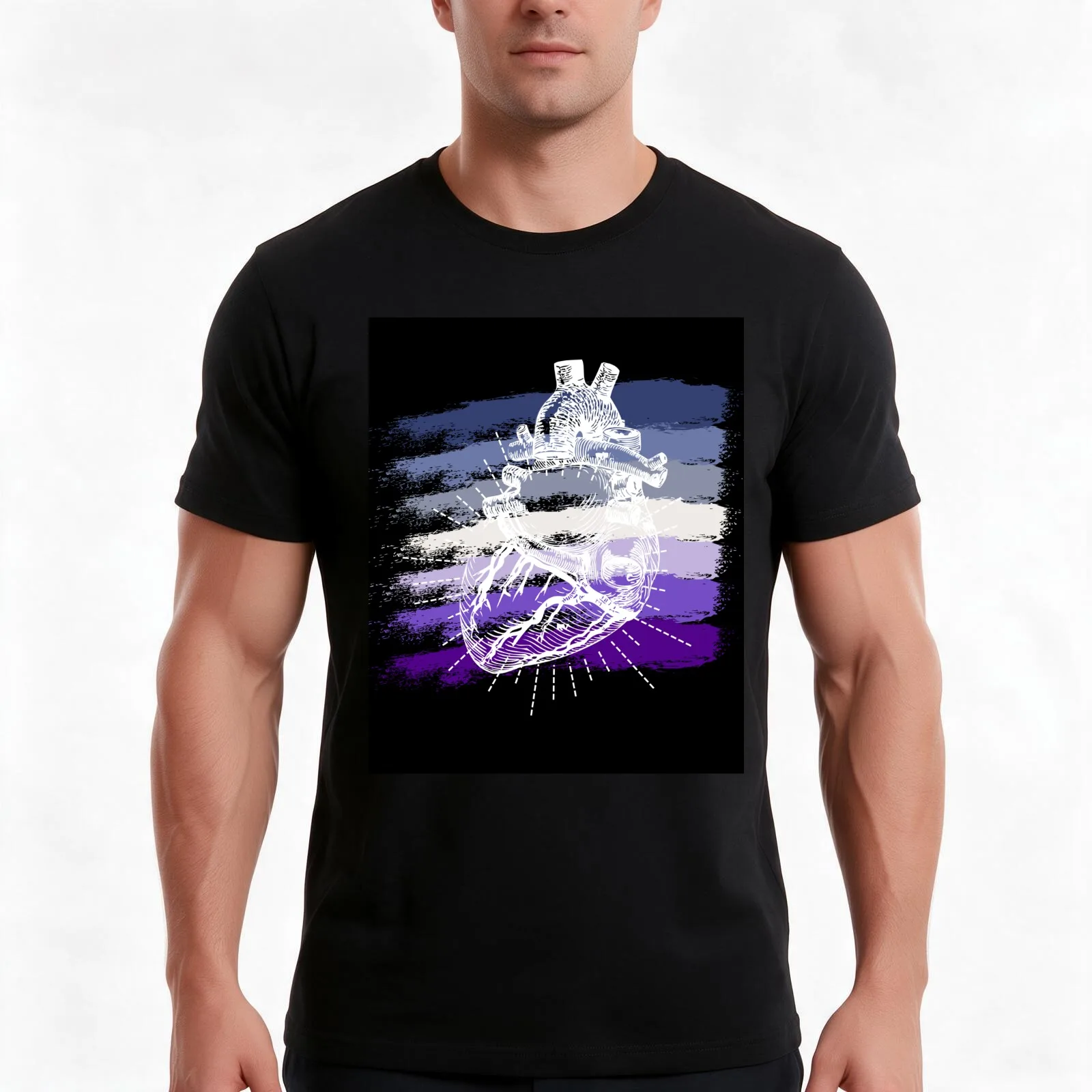 Butch Lesbian Pride Heart T-Shirt Summer Casual Cotton Tee Oversized Streetwear Tops Vintage Graphic Print Unisex Men Women