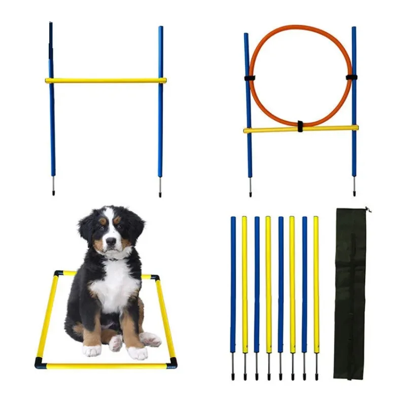 

все для собак Accept Customization Dog Agility Training Equipment Dog Obstacle Course Kit with Tunnel Hurdle Jump Ring Pause Box