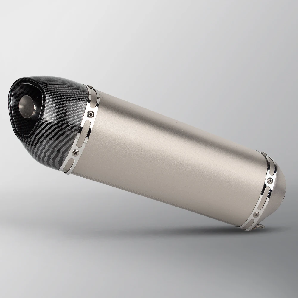

High Quality Motorcycle 51MM Universal Muffler Exhaust Tail Pipe For gsx8r sv650 xsr155 fz6 cb500x cbr250rr versys1000