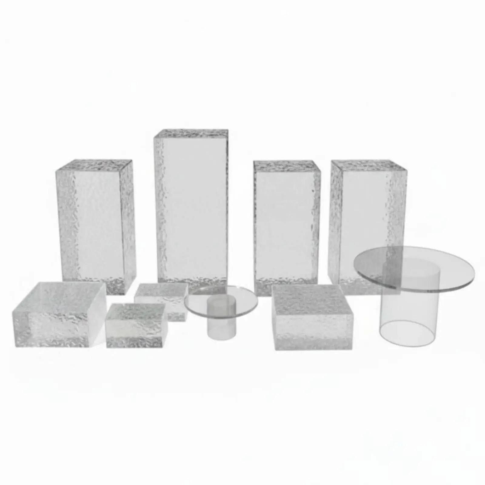 Acrylic Dessert Display Station Three Layer Cupcake Exhibition Stand Durable Showcase for Hotel Business Banquet