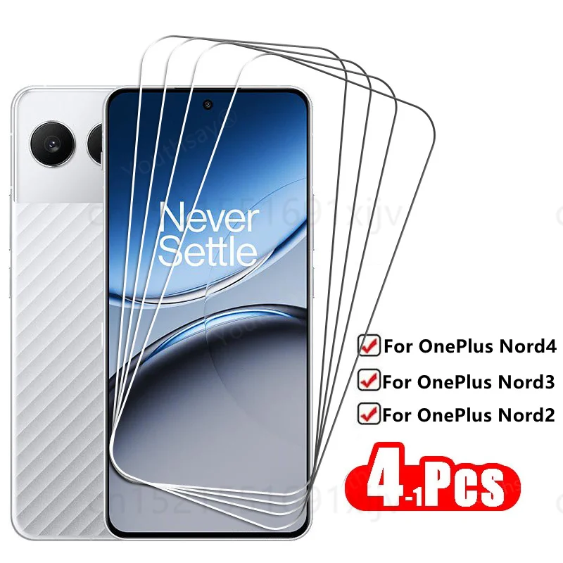 

Full Clear Glass For OnePlus Nord 4 Tempered Glass OnePlus Nord 4 3 2 Screen Protector HD Protective Phone Film OnePlus Nord 4