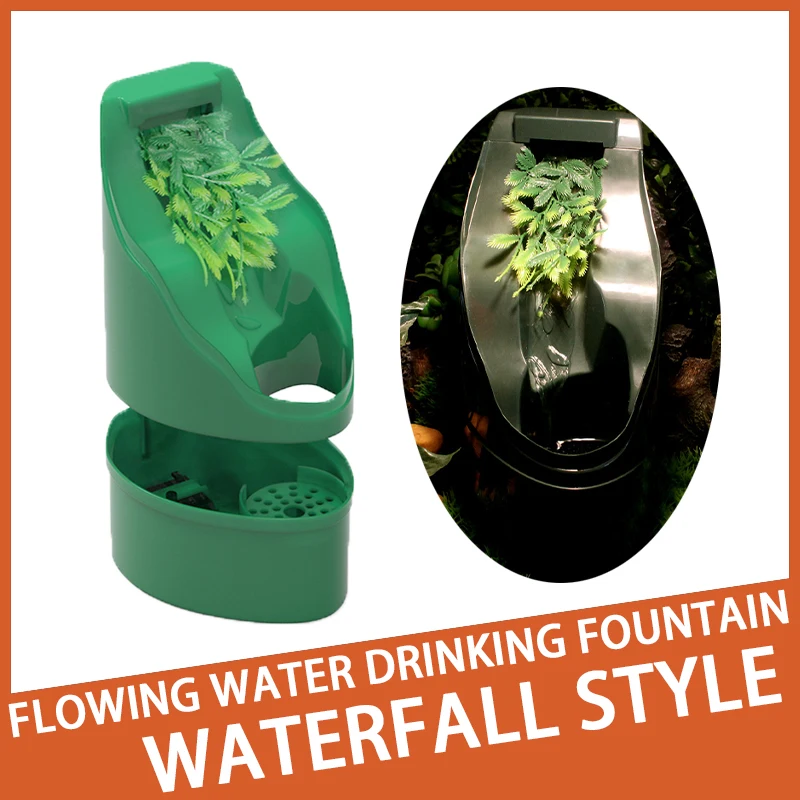 

Reptile Drinking Fountain Reptile Pet Supplies Lizard Chameleon Dispenser Terrarium Habitat USA Plug