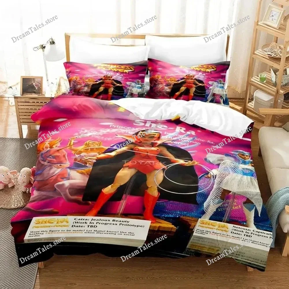 

She Ra and The Princesses of Power Bedding Set Single Twin Full Queen King Size Bed Set Aldult Boys Bedroom Duvet Cover Sets 3D7