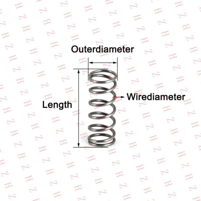

Пружина сжатия U+ из пружинной стали, диаметр проволоки 3 мм, пружины сжатия всех длины 【Оптовая продажа, сообщите продавцам по приватному сообщению】