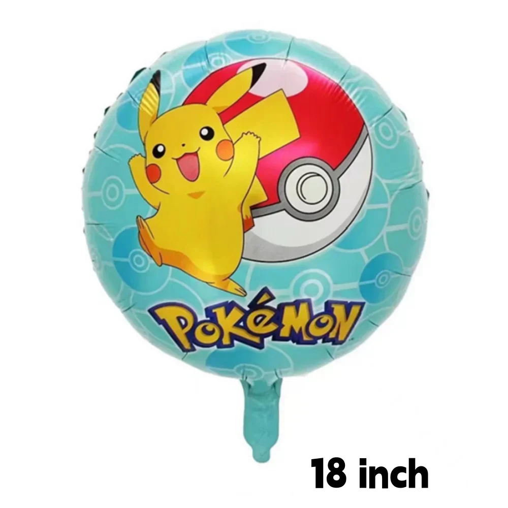 5/1Pcs Jumping Pikachu Aluminum Foil Balloons 1st Kids Cartoon Theme Birthday Party Decorations Baby Shower Globos Gifts