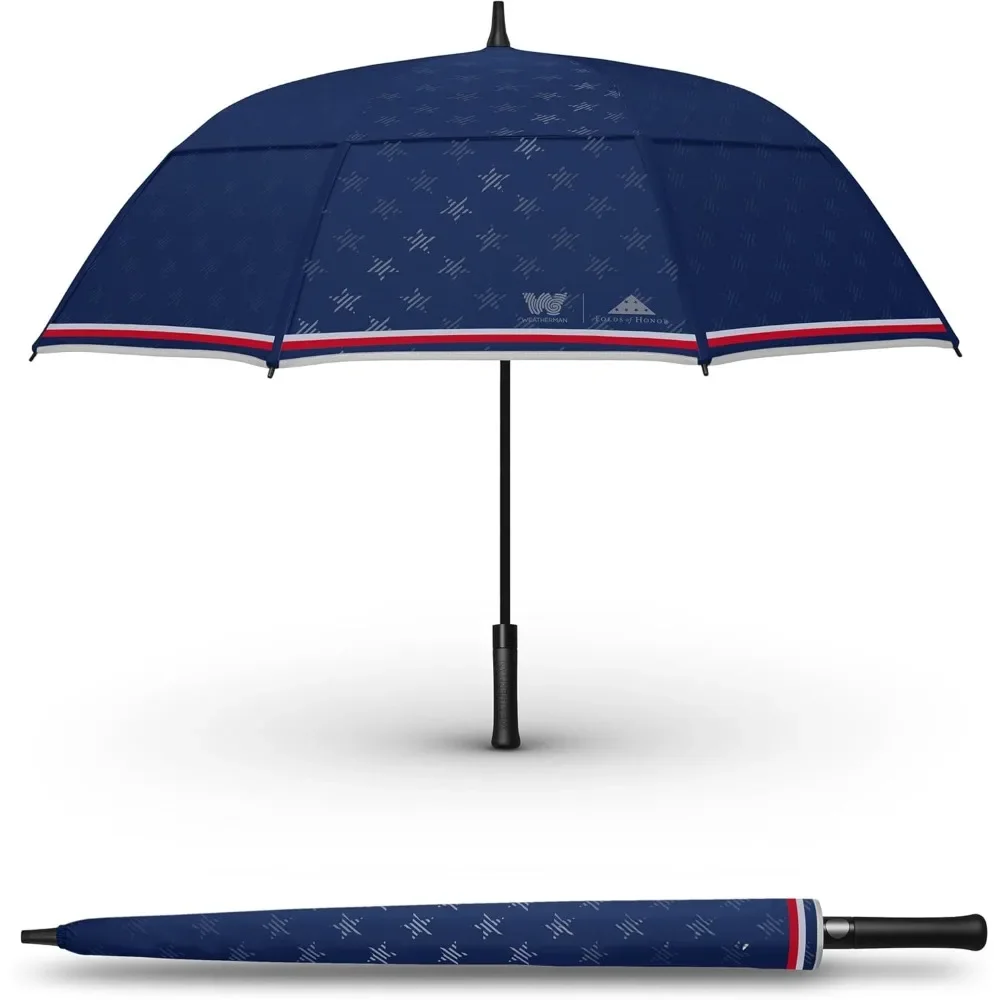 

Umbrella - Folds of Honor - Heavy Duty, Sturdy & Large Stick Umbrella - Windproof Umbrella Resists Up to 55 MPH Winds