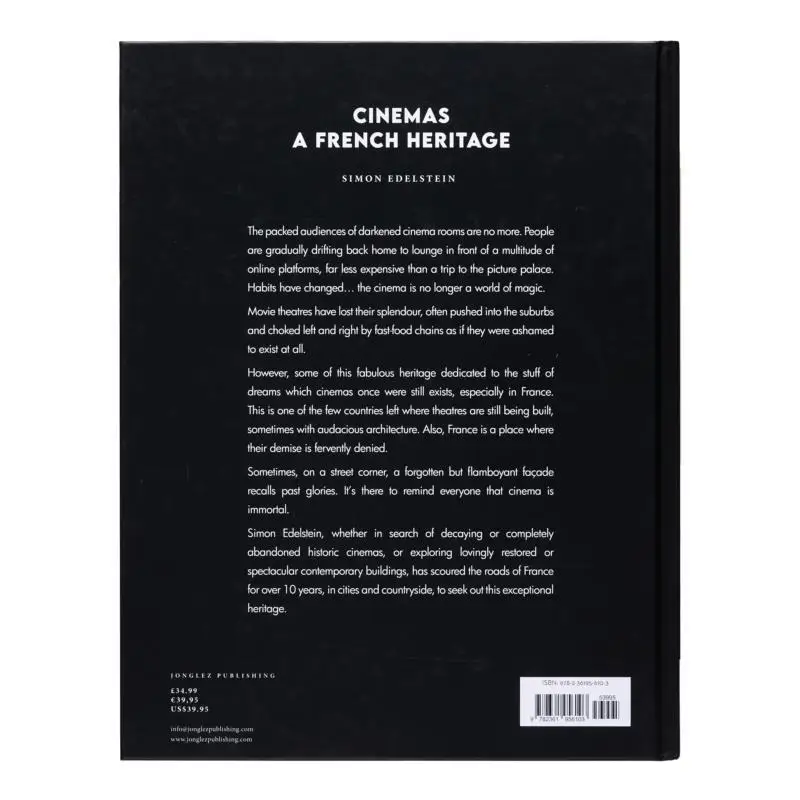 Cinemas A French Heritage Simon Edelstein Jonglez 9782361956103 Book