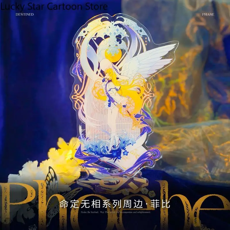 لعبة جديدة فيبي Wuthering Waves Phrolova The Shorekeeper أنيمي الشكل الاكريليك حامل مكتب ديكور الدائمة علامة حلية المشجعين هدية