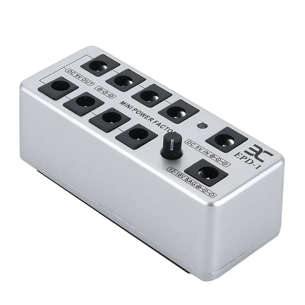 ENO EPD-1 Mini Power 8-channel Guitar Effects Pedal Power Supply Adjustable Voltage Output DC 9V Out/In One Tow Eight Power Box