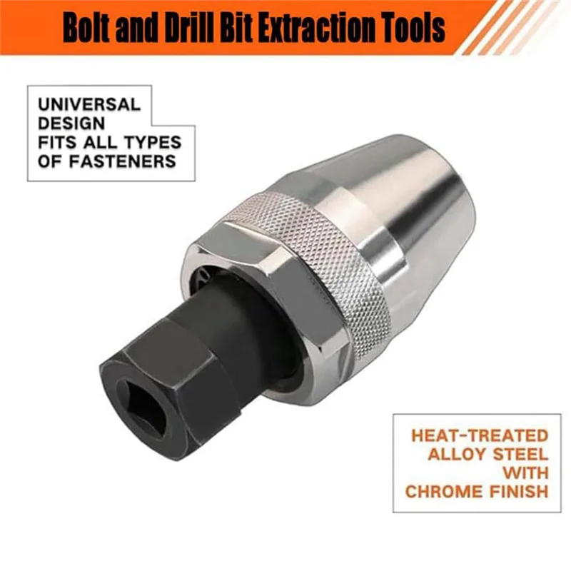 

High Quality-Damaged Bolt And Stud Extractor Tool,Bolt Extractor Socket Set, Grips And Removes 1/4-Inch To 1/2-Inch Studs,Damage