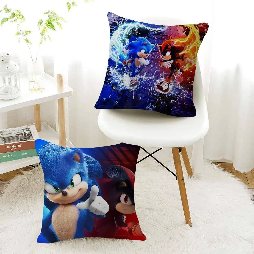 S-Sonic Game Pillow Cover Sofa Cushion Cover Home Room Decoration Children Gift - view 3